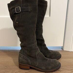 Verona Gray Suede Boots